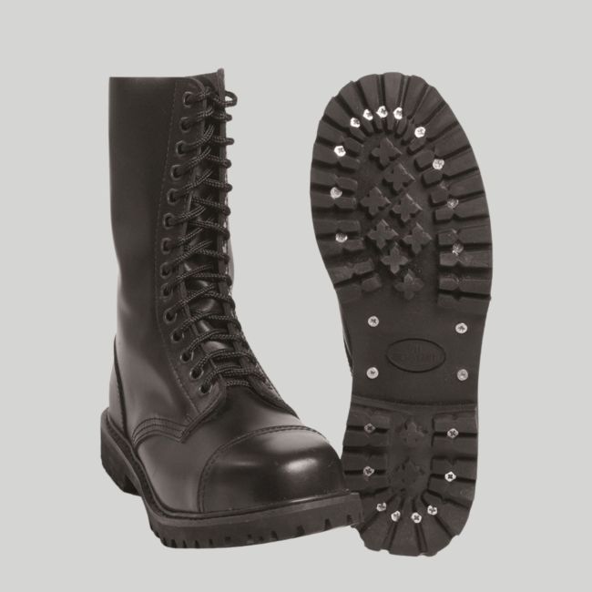 Botas Rangers 14 ilhós Invader - Preto - Mil-Tec