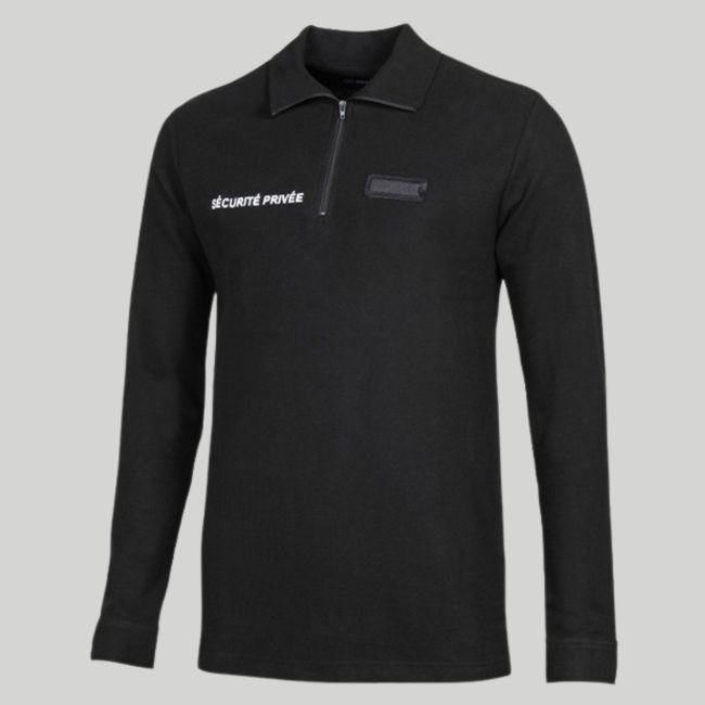 Chemise F1 manches longues Sécurité Privée - Noir - CityGuard