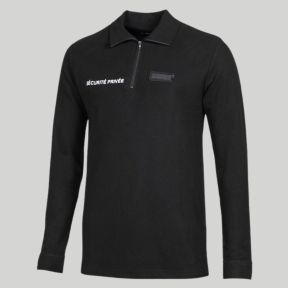 Chemise F1 manches longues Sécurité Privée - Noir - CityGuard