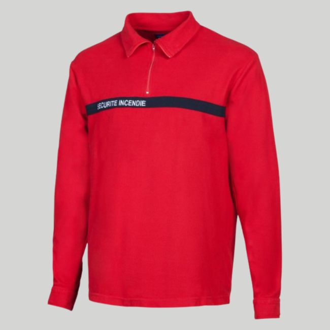 F1 overhemd met lange mouwen Brandveiligheid - Rood - CityGuard
