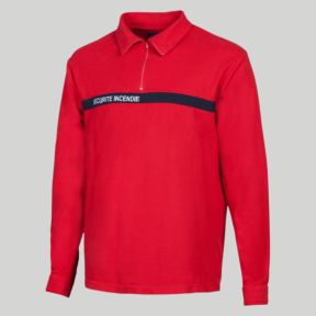 Chemise F1 à manches longues Sécurité Incendie - Rouge - CityGuard