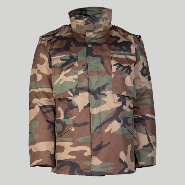 Kurtka US M65 z podszewką - Woodland - Mil-Tec