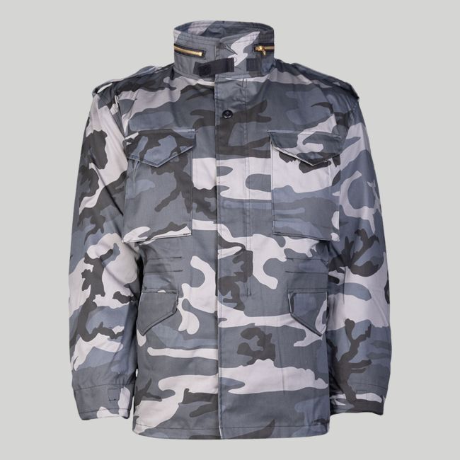 US M65 Jacke mit Futter - Dunkles Camo - Mil-Tec