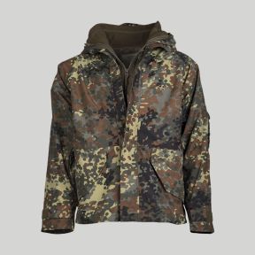 Chaqueta de lluvia con forro polar - Camo BW - Mil-Tec