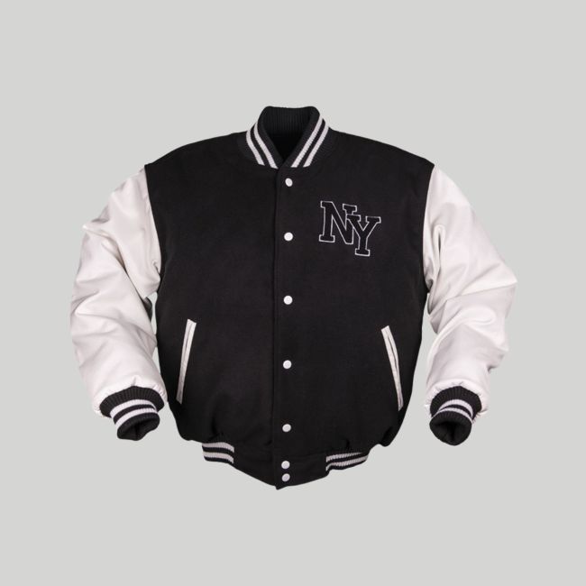 Veste de base-ball NY - Noir/Blanc - Mil-Tec