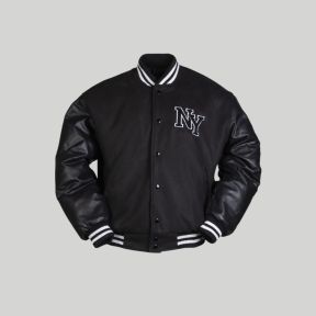 Chaqueta de béisbol NY - Negro - Mil-Tec