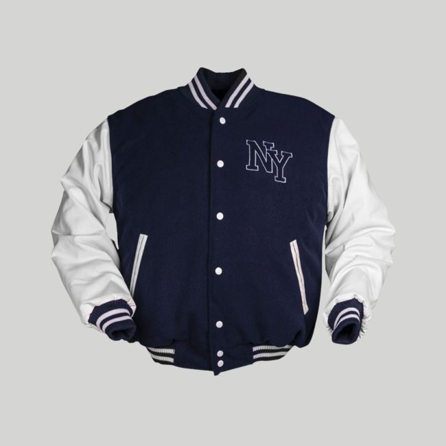 Chaqueta de béisbol NY - Azul Oscuro/Blanco - Mil-Tec