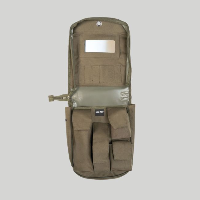 Toilettas met spiegel - Olijfgroen - Mil-Tec