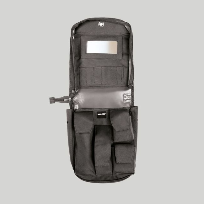 Neceser con espejo - Negro - Mil-Tec