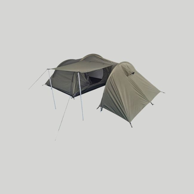 Tente 3 personnes avec espace de rangement - Vert Olive - Mil-Tec