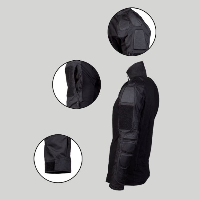 Chemise de combat Chimera - Noir - Mil-Tec