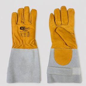 Brandwerende handschoenen van rundernerf leder voor brandweerlieden - Geel - Patrol Equipement