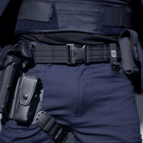 Cinturone con fibbia rapida a 3 punti Timecop - Nero - GK