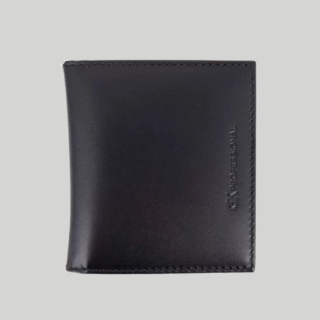 Porte-cartes en cuir avec emplacement grade et médaille - Noir - GK