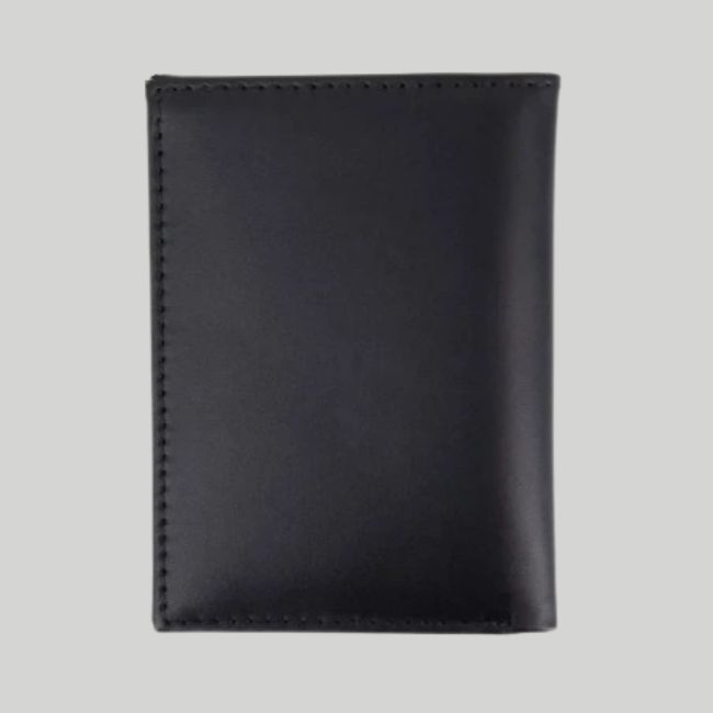 Porte-cartes mini 2 volets en cuir - Noir - GK