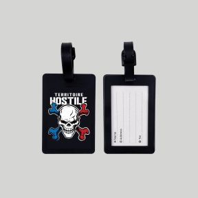 Bagagelabel "Vijandig Gebied" in Rubber 10 x 6,5 cm - Opex