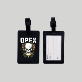 Bagagelabel "OPEX Grenade" in rubber 10 x 6,5 cm - Opex