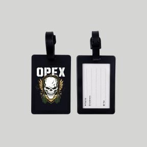 Etiquette Bagage "OPEX Grenade" en Rubber 10 x 6,5 cm - Opex