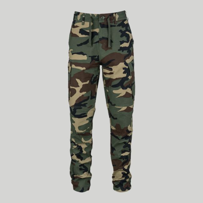 Pantalón BDU extensible en ripstop corte slim - Woodland - Fostex Garments