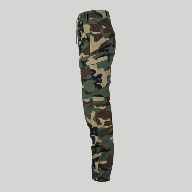 Spodnie BDU rozciągliwe z ripstop slim fit - Woodland - Fostex Garments