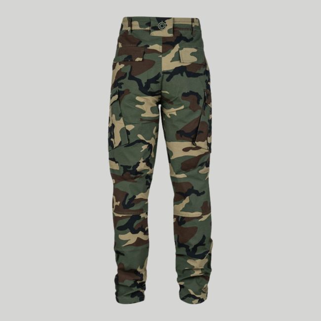 Pantalon BDU extensible en ripstop coupe slim - Woodland - Fostex Garments