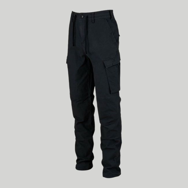 Calças BDU extensíveis em ripstop corte slim - Preto - Fostex Garments