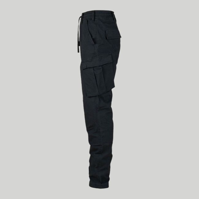 Pantalon BDU extensible en ripstop coupe slim - Noir - Fostex Garments