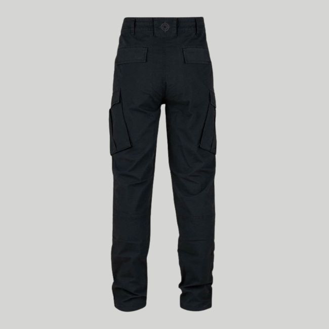 BDU-broek rekbaar in ripstop slim fit - Zwart - Fostex Garments