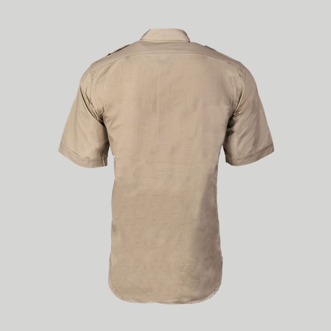 Camisa tropical de manga curta - Khaki - Mil-Tec