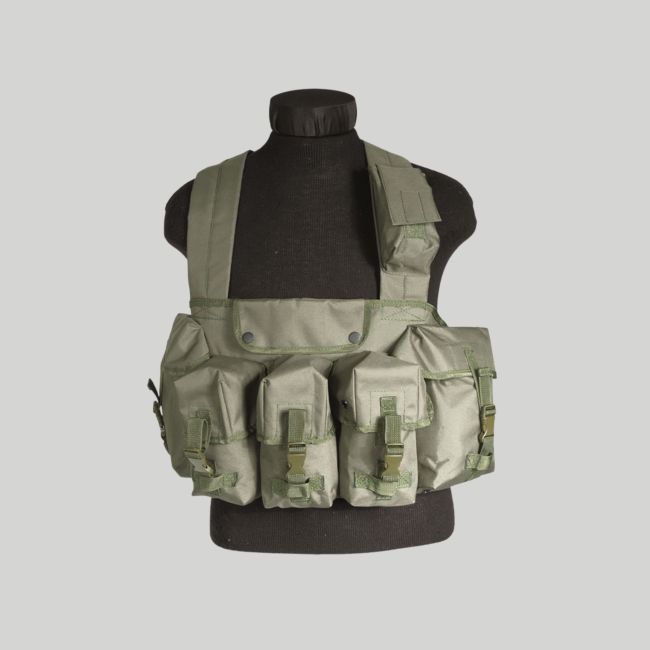 Chest-rig 6 Taschen - Olivgrün - Mil-Tec