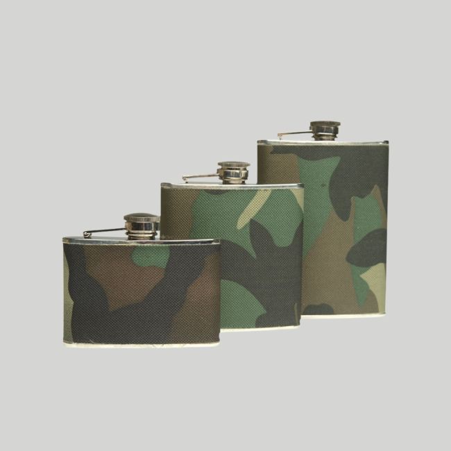Flachmann 220ml - Woodland - Mil-Tec