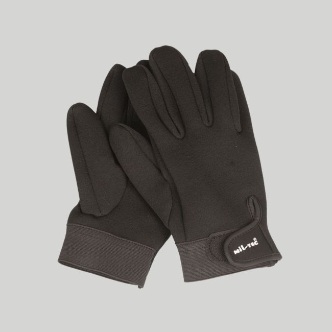 Guanti corti in neoprene - Nero - Mil-Tec