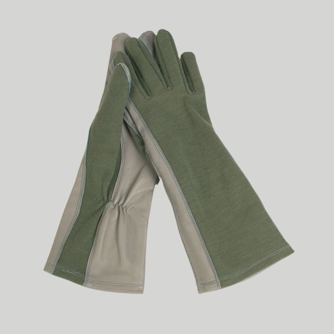 Gants de pilote US résistants au feu - Vert Olive - Mil-Tec