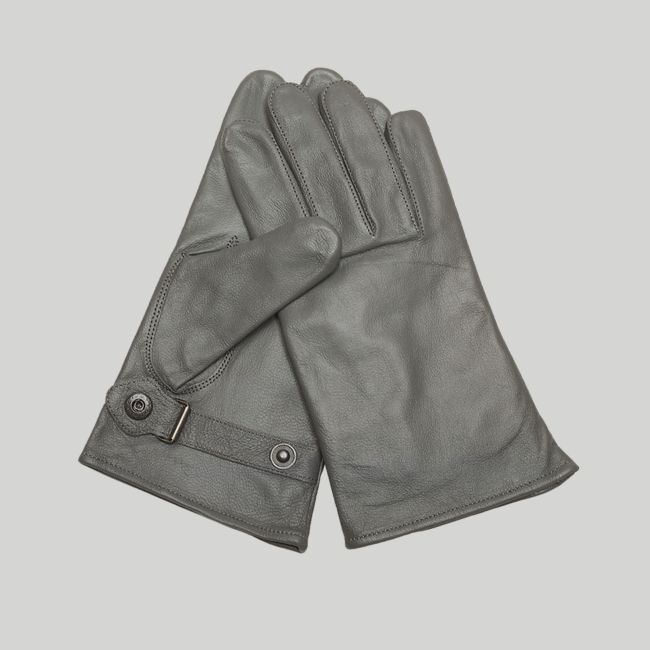 Gants en cuir de chèvre doublé en coton BW - Gris - Mil-Tec