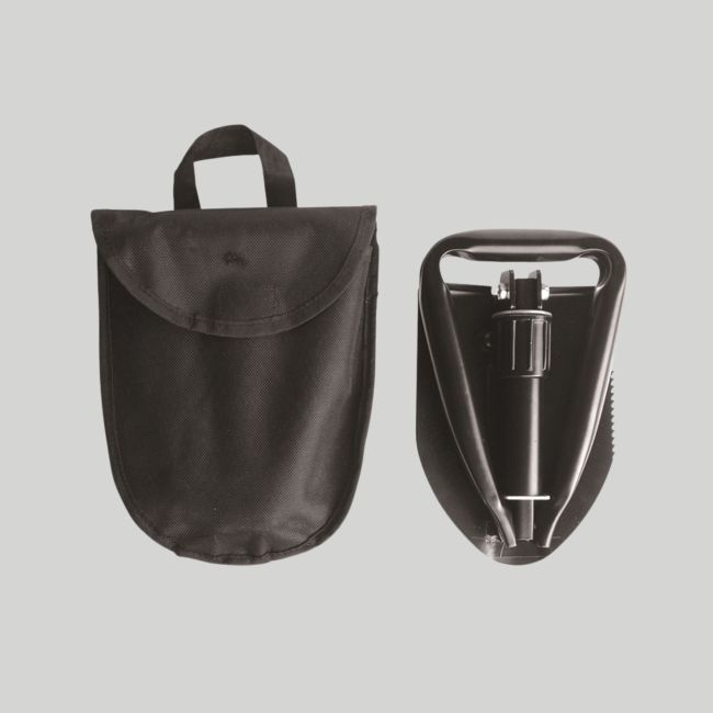 Trifold Klappspaten mit Etui - Schwarz - Mil-Tec