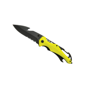 Couteau de sécurité EMERGENCY jaune fluo - Baladéo