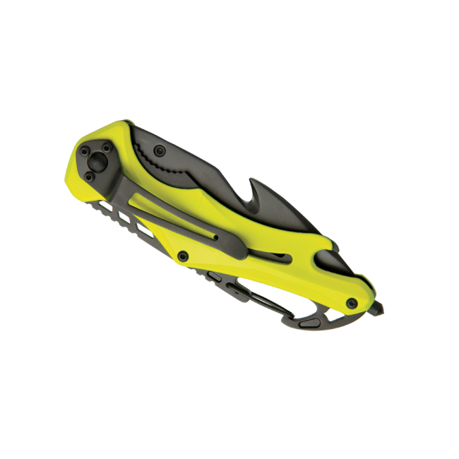 Couteau de sécurité EMERGENCY jaune fluo - Baladéo