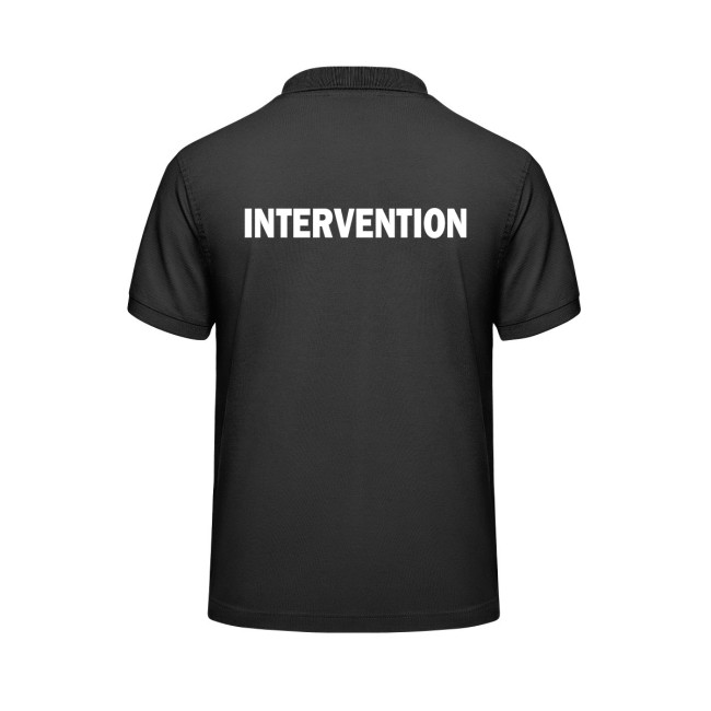 Polo INTERVENTIE zwart - Vetsecurite