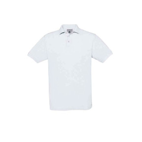 Polo manches courtes Blanc- B&C