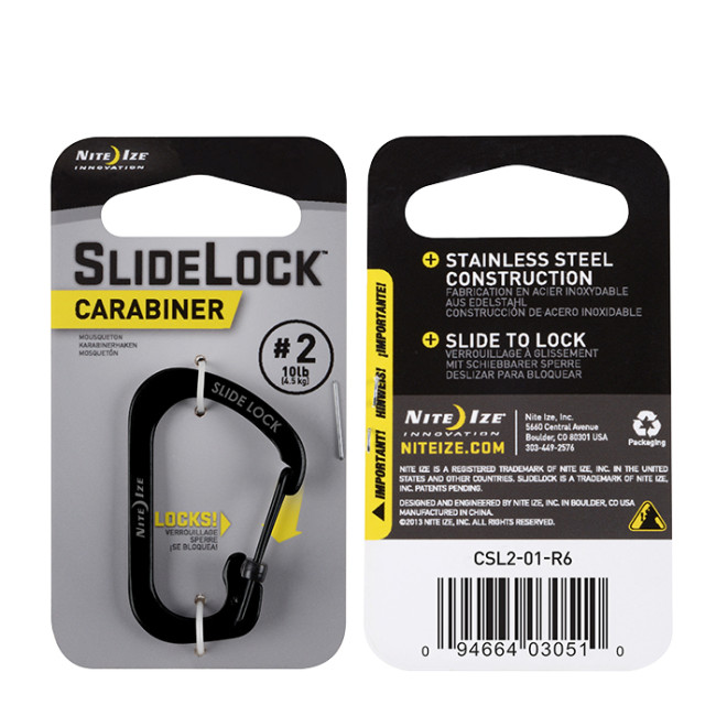 Mousqueton Carabiner Slide Lock Taille 3 - Nite Ize