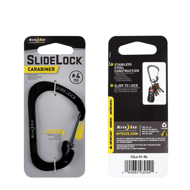 Karabińczyk Carabiner Slide Lock Rozmiar 4 - Nite Ize