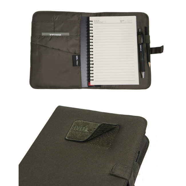 Carnet de notes rembourré Format Moyen Noir - Miltec