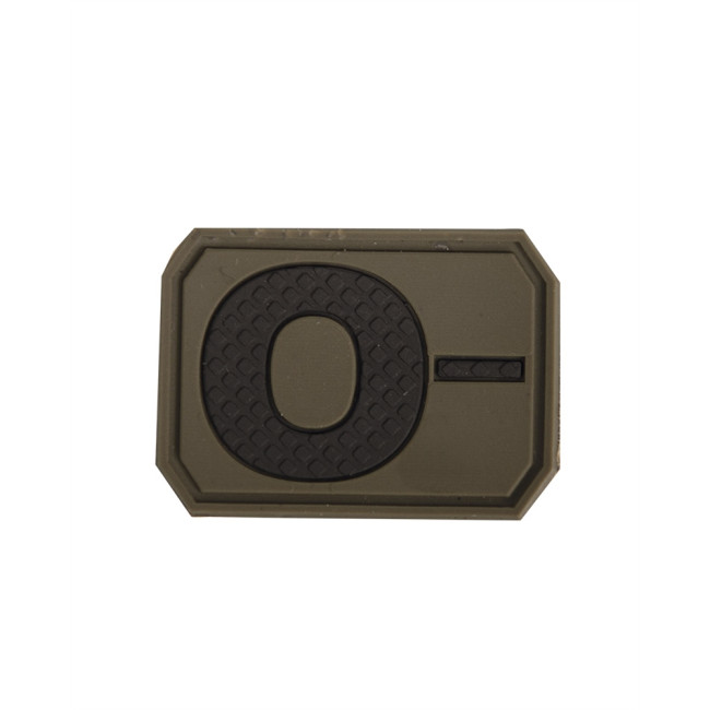 Patch 3D de groupe sanguin O- Vert OD - Miltec