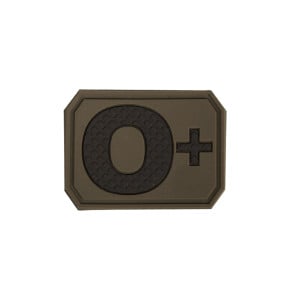 3D Bloedgroep O+ Groen OD Patch - Miltec