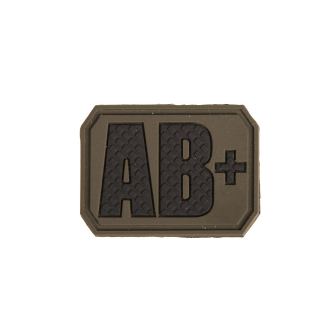 Patch 3D bloedgroep AB+ Groen OD - Miltec