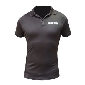 Polo Cooldry SECURITE Noir - Patrol
