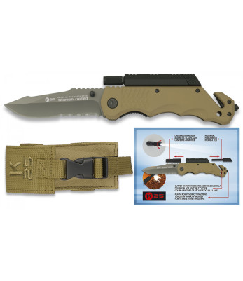 Couteau de poche silex et torche Coyote - K25