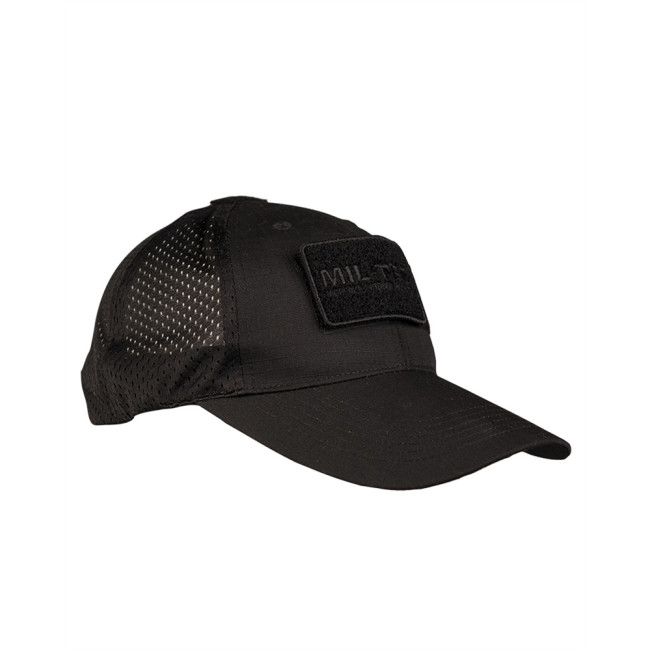 Casquette Base-Ball filet Noir - Miltec Casquette Base-Ball filet Noir - Miltec