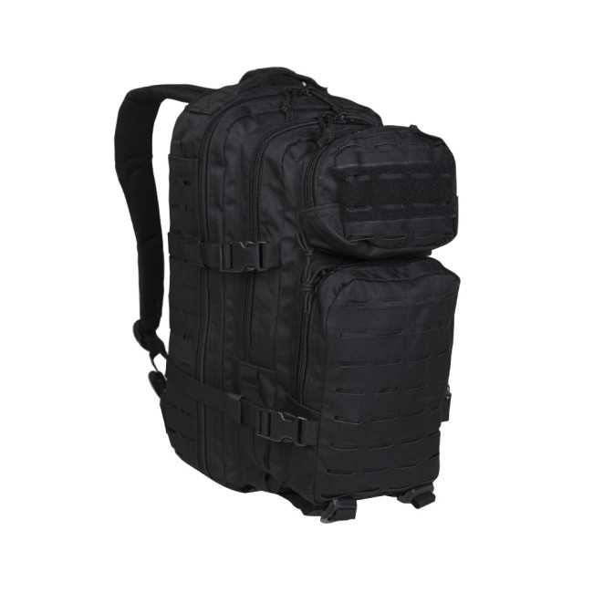 US ASS.PACK Laser Cut Rugzak Zwart - Miltec