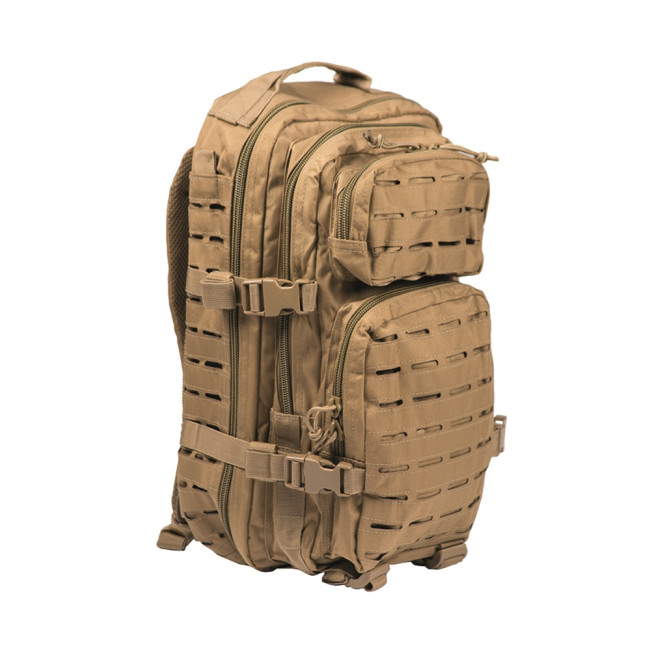 US ASS.PACK Rucksack Laser Cut 20L Coyote - Miltec